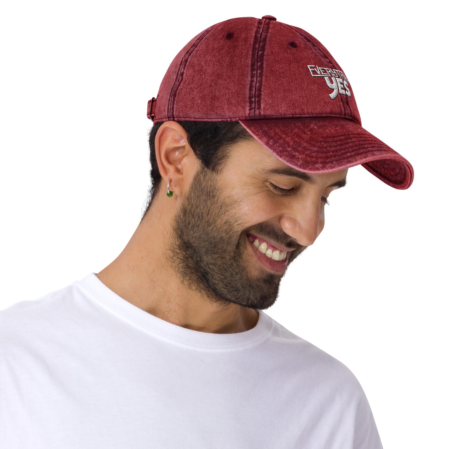 EY Embroidered Vintage Cotton Cap